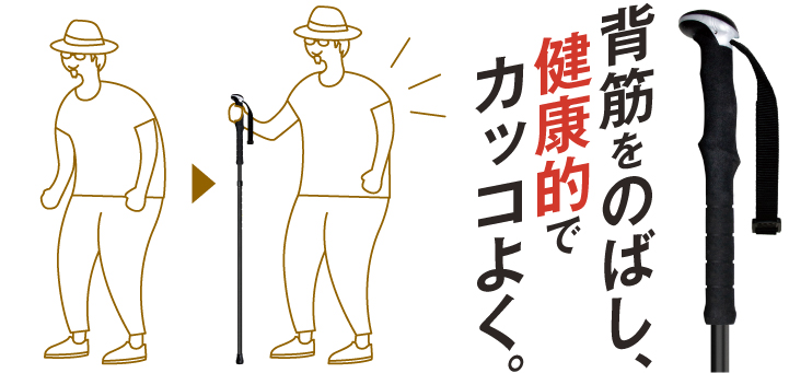 健康いっぽん杖 使用イメージ